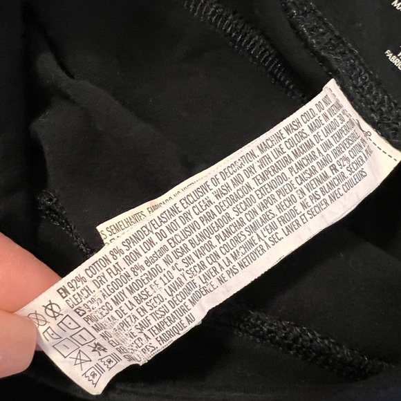 Forever 21 Athletic Yoga Pants Leggings With Mesh Cut Outs Size L Black E2 - Picture 7 of 10